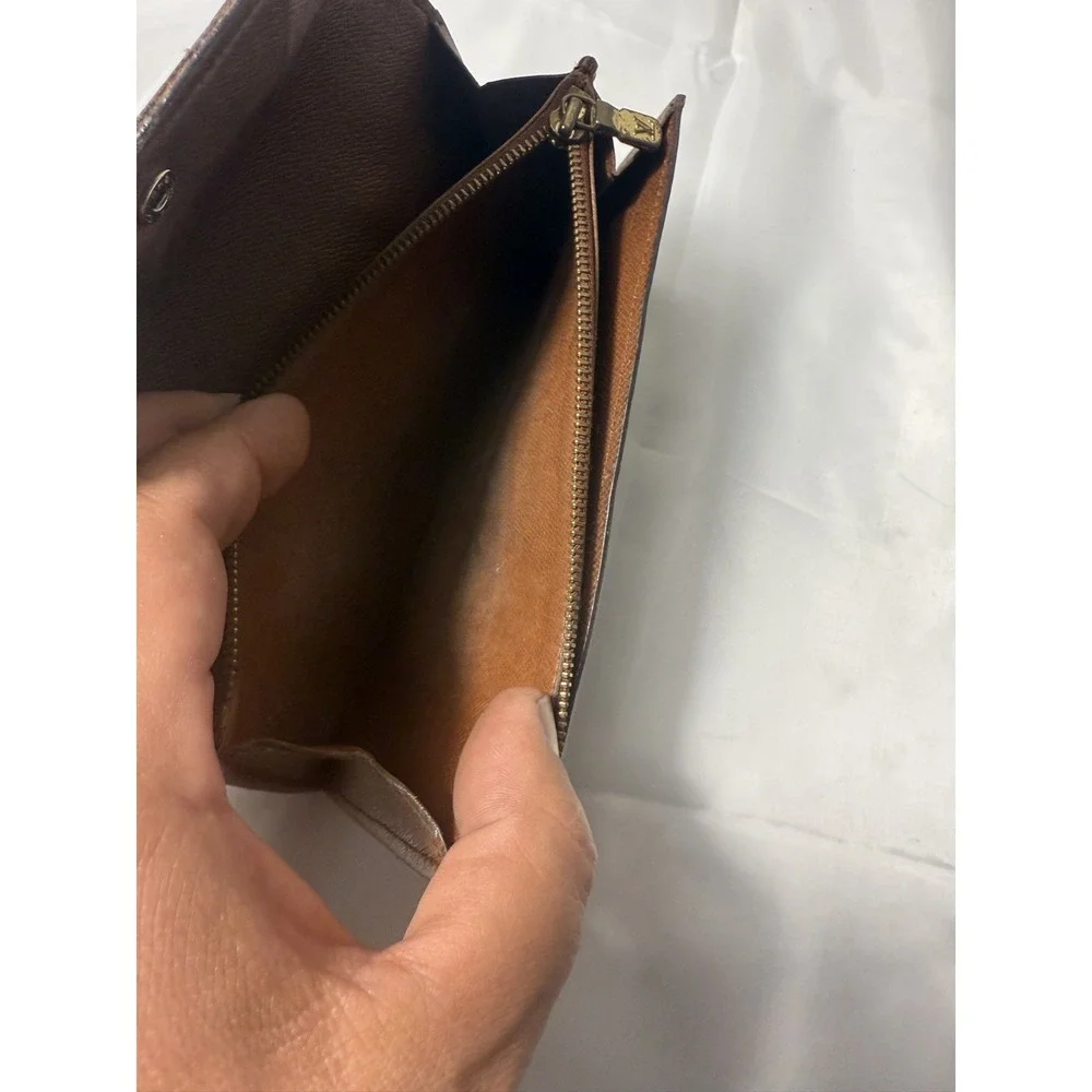 Louis Vuitton M61734 Monogram Canvas Long Wallet in‎ Brown
